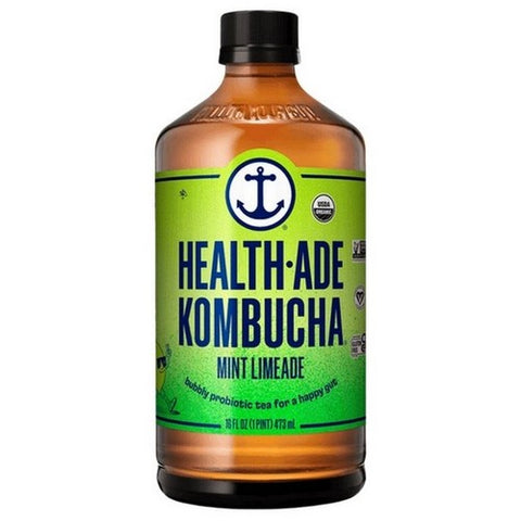 Health-Ade, Mint Limeade Kombucha, 16 Oz (Case Of 12)