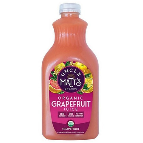 Uncle Matts, Organic Grapefruit Juice, 52 Oz (Case Of 6)