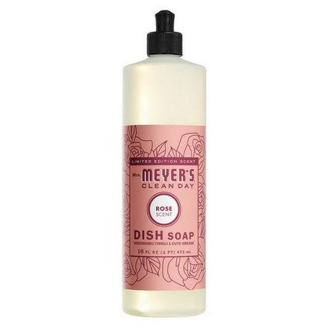 Mrs. Meyer's, Liquid Dish Soap Rose, 16 Oz (Case Of 6)