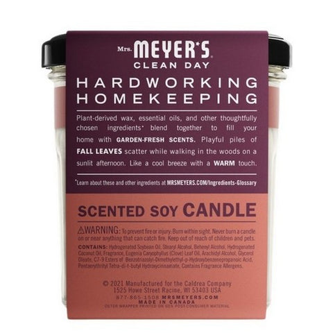 Mrs. Meyer's, Candle Soy Fall Leaves, 7.2 Oz (Case Of 6)