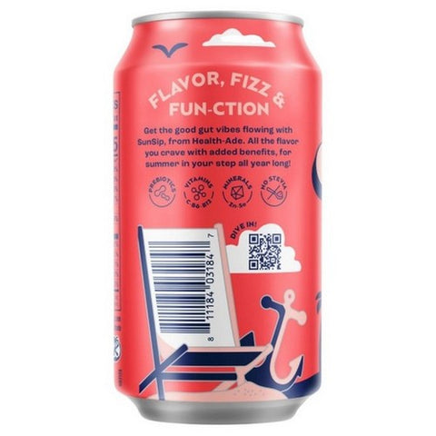 Health-Ade, Sun Sip Strawberry Vanilla Soda, 11.5 Oz (Case Of 12)