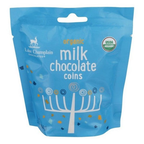 Lake Champlain, Organic Hanukkah Milk Chocolate Coins, 5.8 Oz (Case Of 12)
