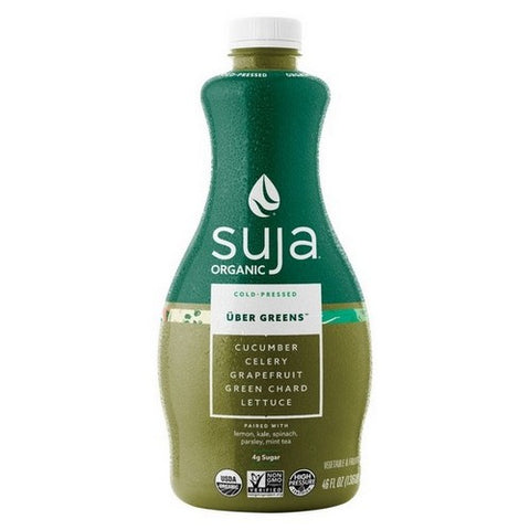 Suja, Organic Uber Greens Vegetable And Fruit Smoothie, 46 Oz (Case Of 4)