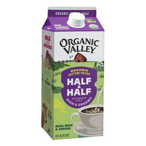 Organic Valley, Half And Half Ultra Pasteurized, 64 Oz (Case Of 6)