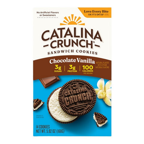 Catalina Crunch, Chocolate Vanilla Sandwich Cookies, 5.9 Oz (Case Of 6)