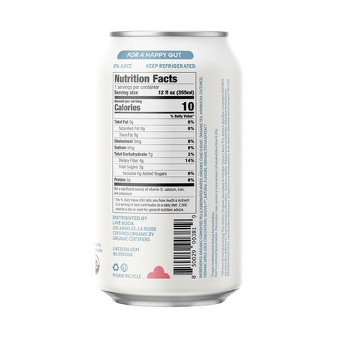 Live Soda, Organic Loscious Cream Soda, 12 Oz (Case Of 6)