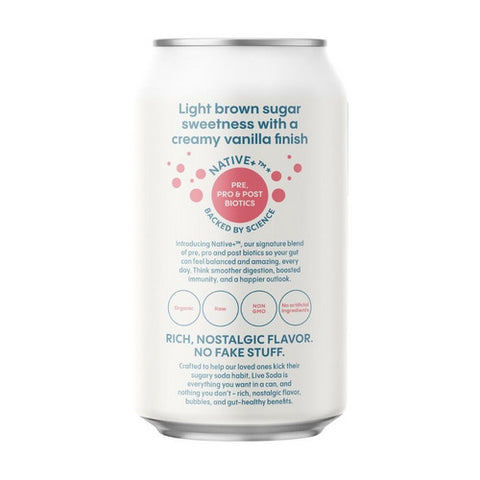 Live Soda, Organic Loscious Cream Soda, 12 Oz (Case Of 6)