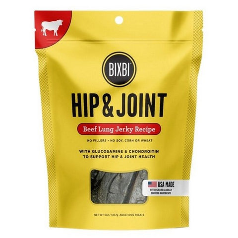 Bixbi, Hip And Joint Beef Jerky Dog Treats, 5 Oz (Case Of 6)