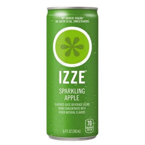 Izze, Sparkling Juice Apple, 8.4 Oz X 6 Count (Case Of 4)