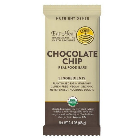 Eat To Heal, Chocolate Chip Bar, 68 Grams (Case Of 10)