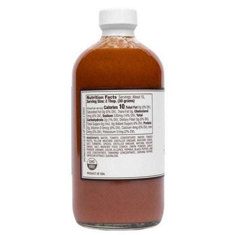 Lillies Q, Zero Sugar Hot Smoky Barbecue Sauce, 16 Oz (Case Of 6)