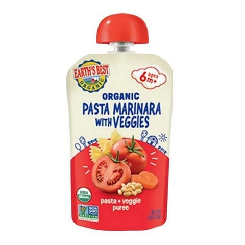 Earth's Best, Pasta Marinara Wiht Veggies Puree, 4 Oz (Case Of 12)