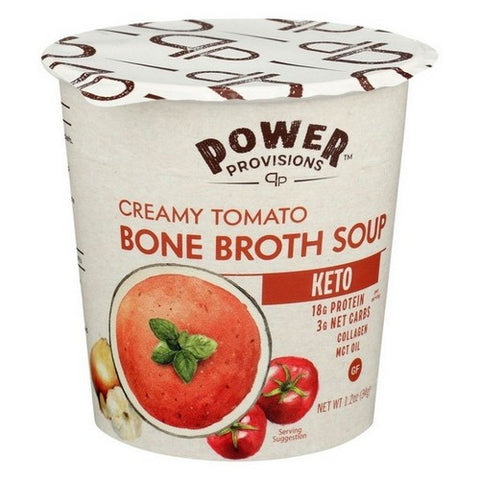 Power Provisions, Bone Broth Soup Creamy Tomato Keto, 1.2 Oz (Case Of 6)