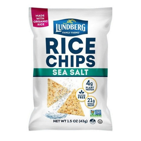 Lundberg, Sea Salt Rice Chips, 1.5 Oz (Case Of 24)