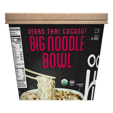 Ocean's Halo, Organic Big Noodle Bowl Vegan Thai Coconut, 4.02 Oz (Case Of 6)