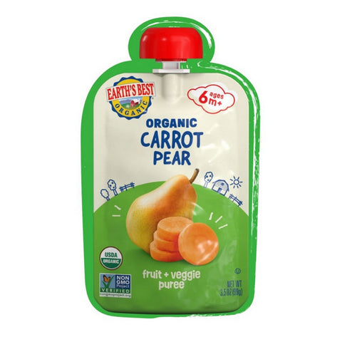 Earth's Best, Carrot Pear, 3.5 Oz (Case Of 12)