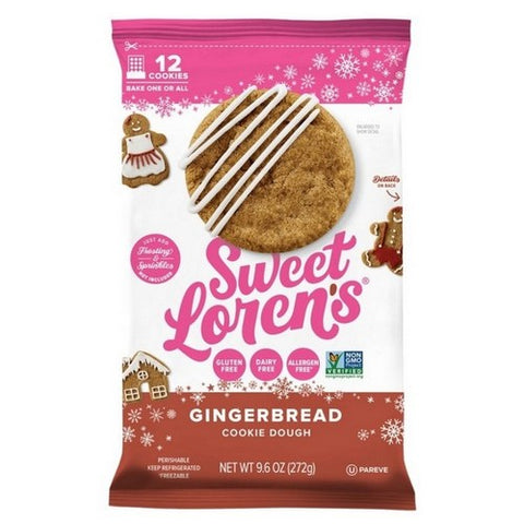 Sweet Loren's, Gingerbread Cookie Dough, 9.6 Oz (Case Of 6)