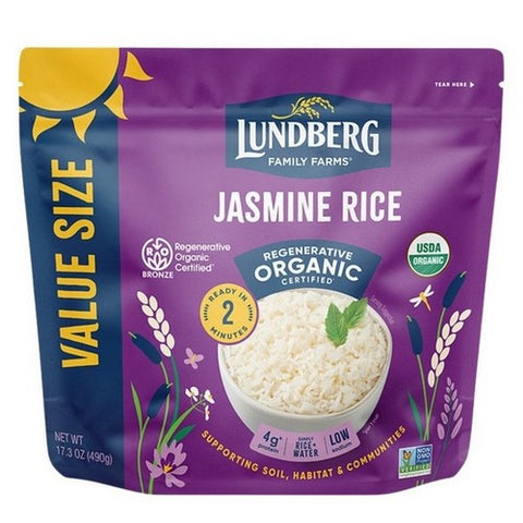 Lundberg, Value Size Organic Jasmine Rice, 17.3 Oz (Case Of 6)