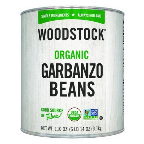 Woodstock, Organic Garbanzo Beans, 110 Oz (Case Of 6)