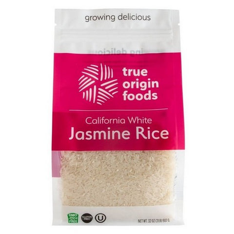 True Origin Foods, Rice Jasmine CA White, 32 Oz (Case Of 6)