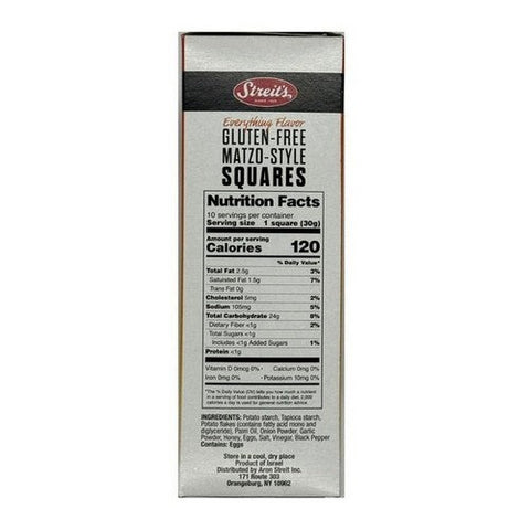 Streits, Everything Matzos, 10 Oz (Case Of 12) Streits
