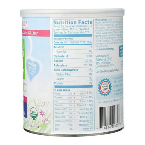 Babys Only Organic, Organic Toddler Formula Dairy DHA And Ara, 12.7 Oz (Case Of 6)
