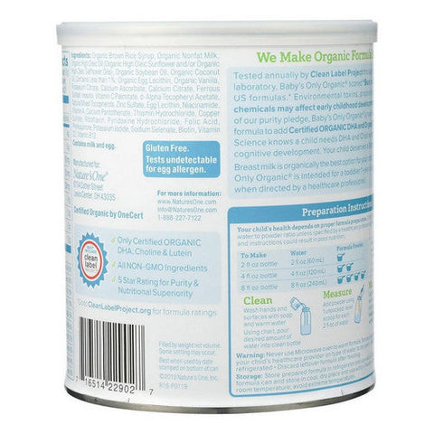 Babys Only Organic, Organic Toddler Formula Dairy DHA And Ara, 12.7 Oz (Case Of 6) Babys Only Organic