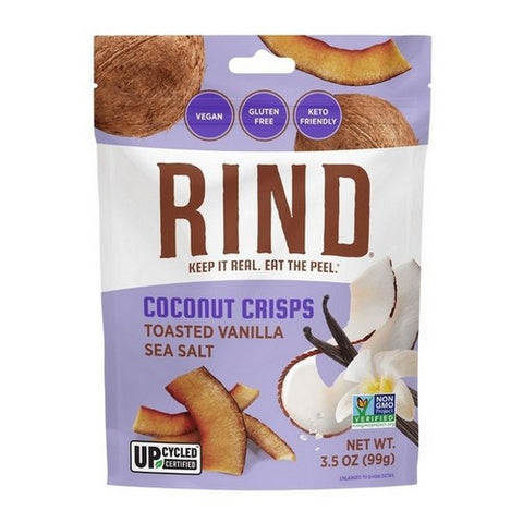 Rind, Toasted Vanilla Sea Salt Coconut Crisps, 3.5 Oz (Case Of 6)