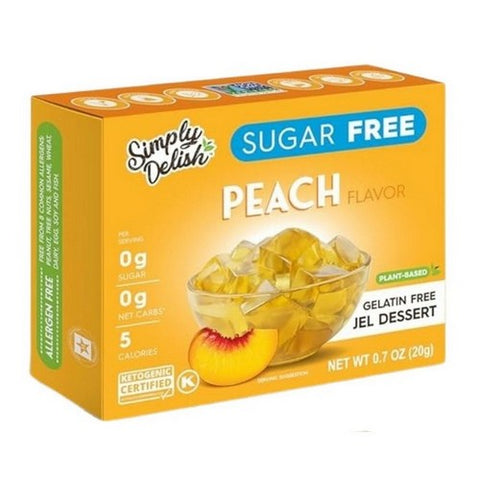 Simply Delish, Jel Dessert Peach, 0.7 Oz (Case Of 6)