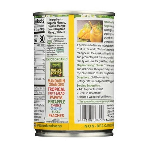Native Forest, Organic Mango Chunks In Juice, 14 Oz (Case Of 6)