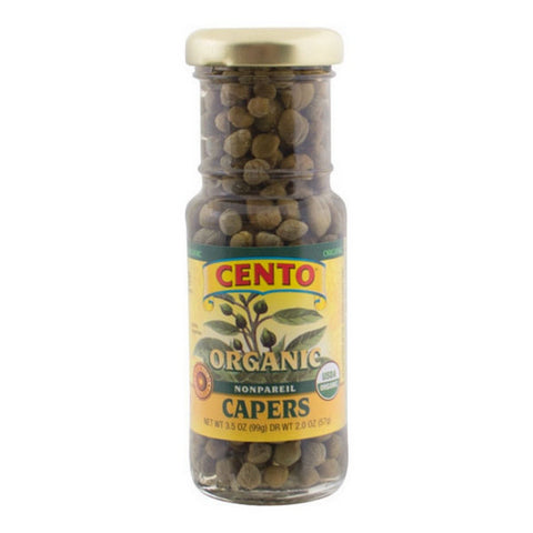 Cento, Organic Non Pareil Capers, 3.5 Oz (Case Of 12)