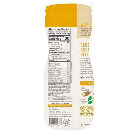 Serenity Kids, Cheddar And Cauliflower Spinach Puffs, 1.5 Oz (Case Of 6)