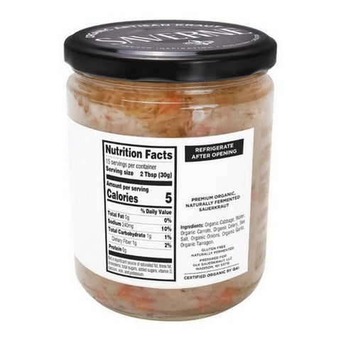 Saverne, Organic Artisan Sauerkraut Garden Fresh, 16 Oz (Case Of 6)