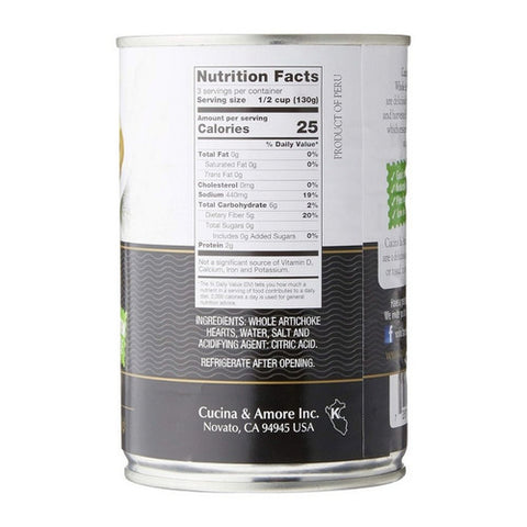 Cucina & Amore, Artichokes Whole In Brine, 14 Oz (Case Of 6)