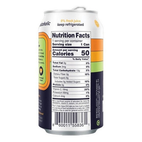 Mood, Orange Ginger Carbonated Kombucha, 12 Oz (Case Of 12)