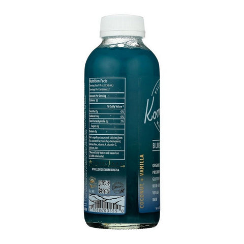Valley Isle Kombucha, Blue Hawaii Coconut Plus Vanilla, 16 Oz (Case Of 6)