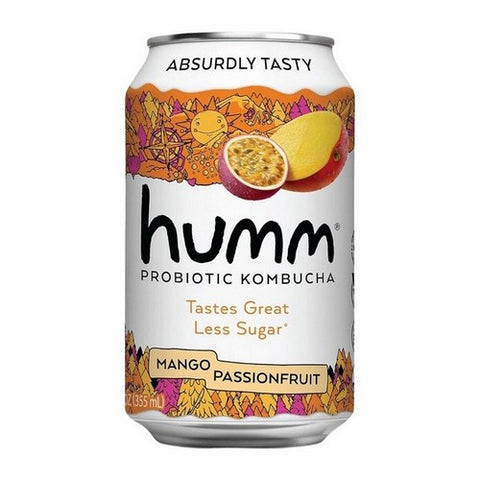 Humm Kombucha, Mango Passionfruit, 12 Oz (Case Of 6)