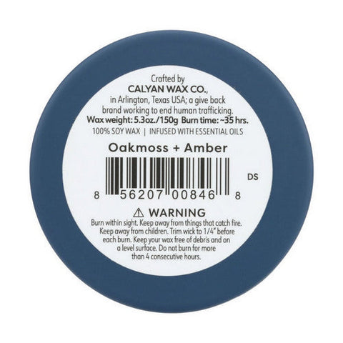 Calyan Wax Co, Oakmoss Amber Soy Candle, 5.3 Oz (Case Of 6)