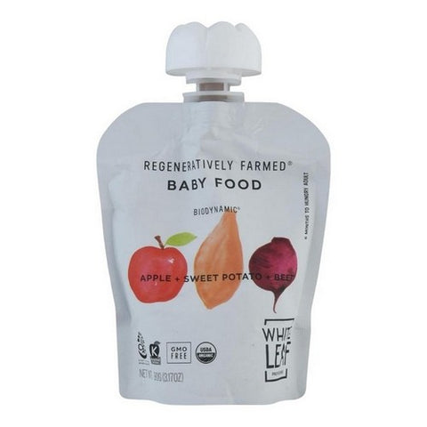 White Leaf Provisions, Baby Food Apple Sweet Potato And Beet, 90 Grams (Case Of 6)
