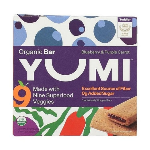 Yumi, Blueberry And Purple Carrot Bar, 3.7 Oz (Case Of 6)