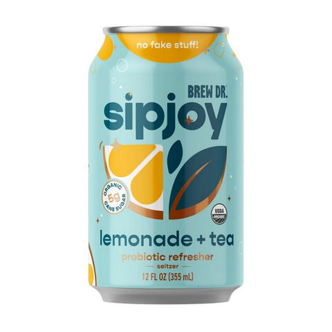 Brew Dr Kombucha, Lemonade Tea Sipjoy, 12 Oz (Case Of 12)