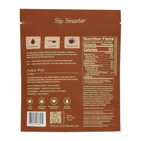 Clevr, Instant Superlatte Mocha, 6.8 Oz (Case Of 6) Clevr