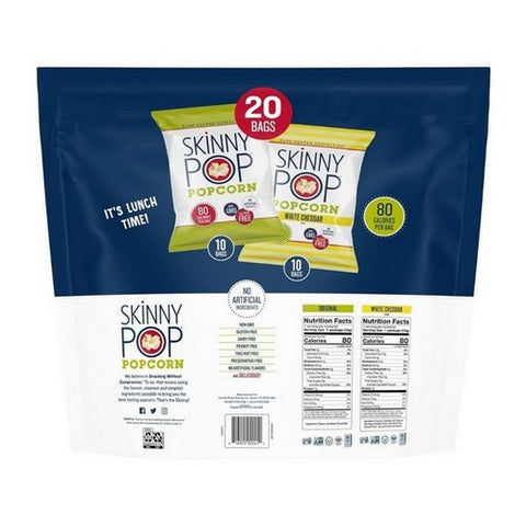 Skinny Pop, Variety Pack Original Cheddar Popcorn, 10 Oz (Case Of 3)