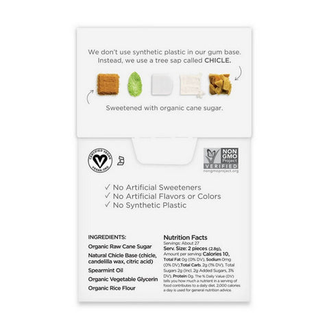 Simplygum, Spearmint Gum, 55 Count (Case Of 6)