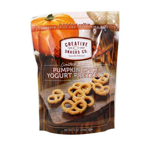 Creative Snacks, Pretzels Pumpkin Spice Yog, 9 Oz (Case Of 6)