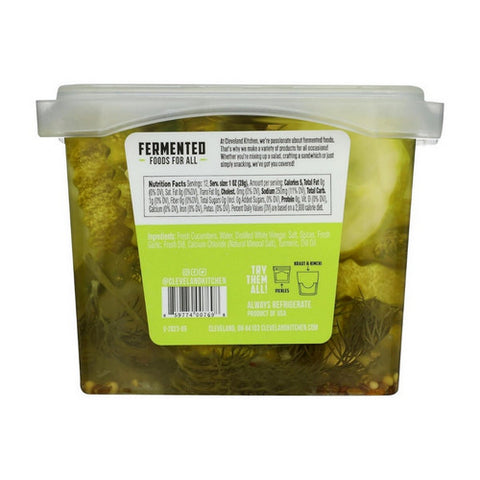 Cleveland Kitchen, Classic Dill Pickled Chip, 16 Oz (Case Of 12)