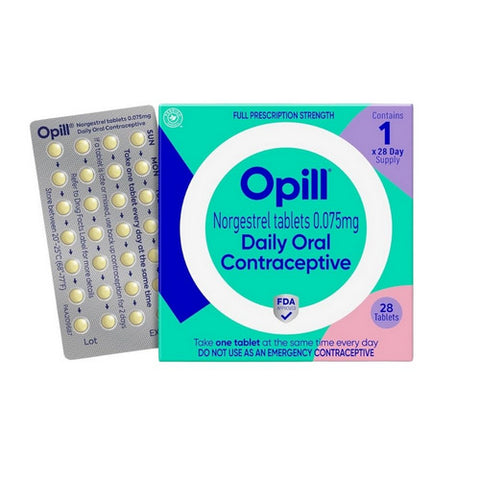 Opill, Daily Oral Contraceptive Norgestrel, 28 Tabs