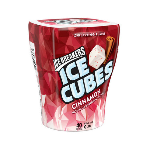 Ice Breakers, Ice Cubes Sugar Free Cinnamon Gum, 3.24 Oz (Case Of 6)