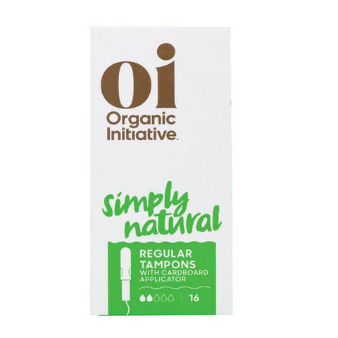 Organic Initiative (OI), Initiative Organic Cotton Regular Tampon with Cardboard Applicator, 16 Count Organic Initiative (OI)