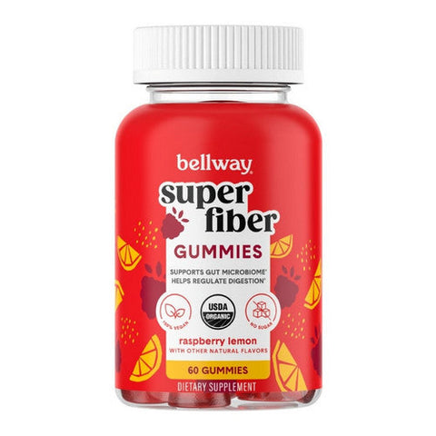 Bellway, Bellway Super Fiber Gummies Organic Sugar, 60 Count Bellway